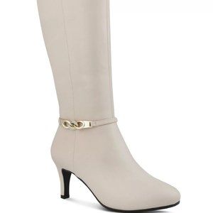 Karen Scott Hanna Faux Leather Thigh-High Boots